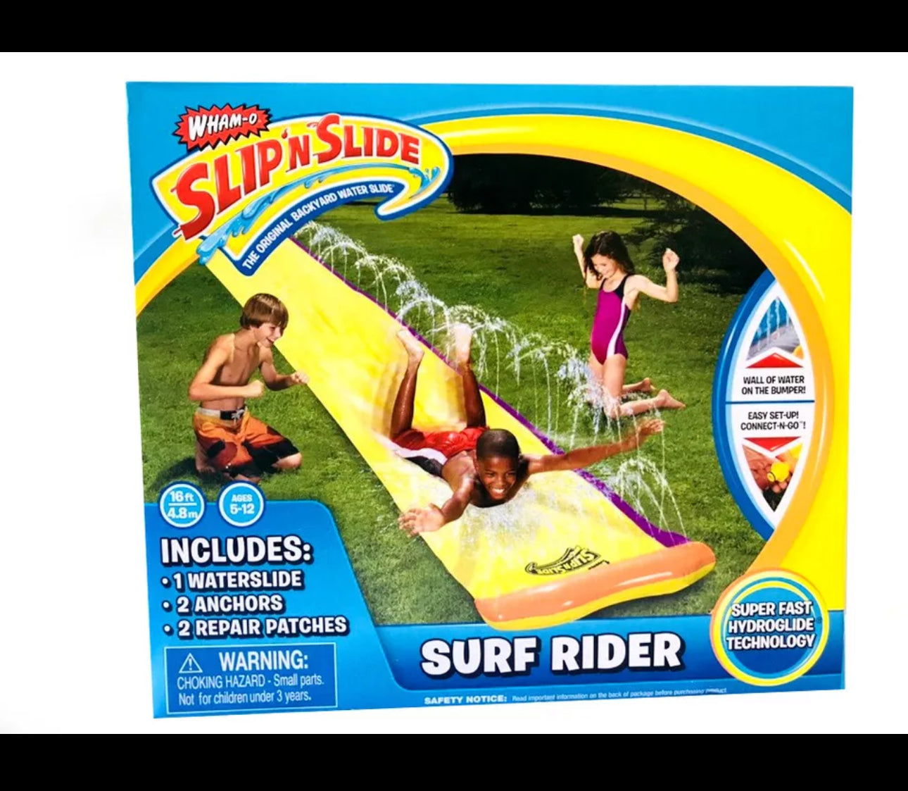 New Slip 'n' Slide Mega Single Slide Deluxe Backyard Water Racer 4.8 m Slide